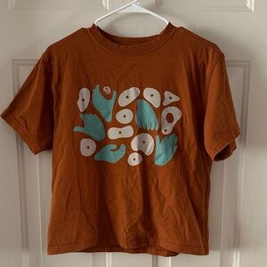 Mountain Hardwear Orange Climbing Holds Crop Shirt